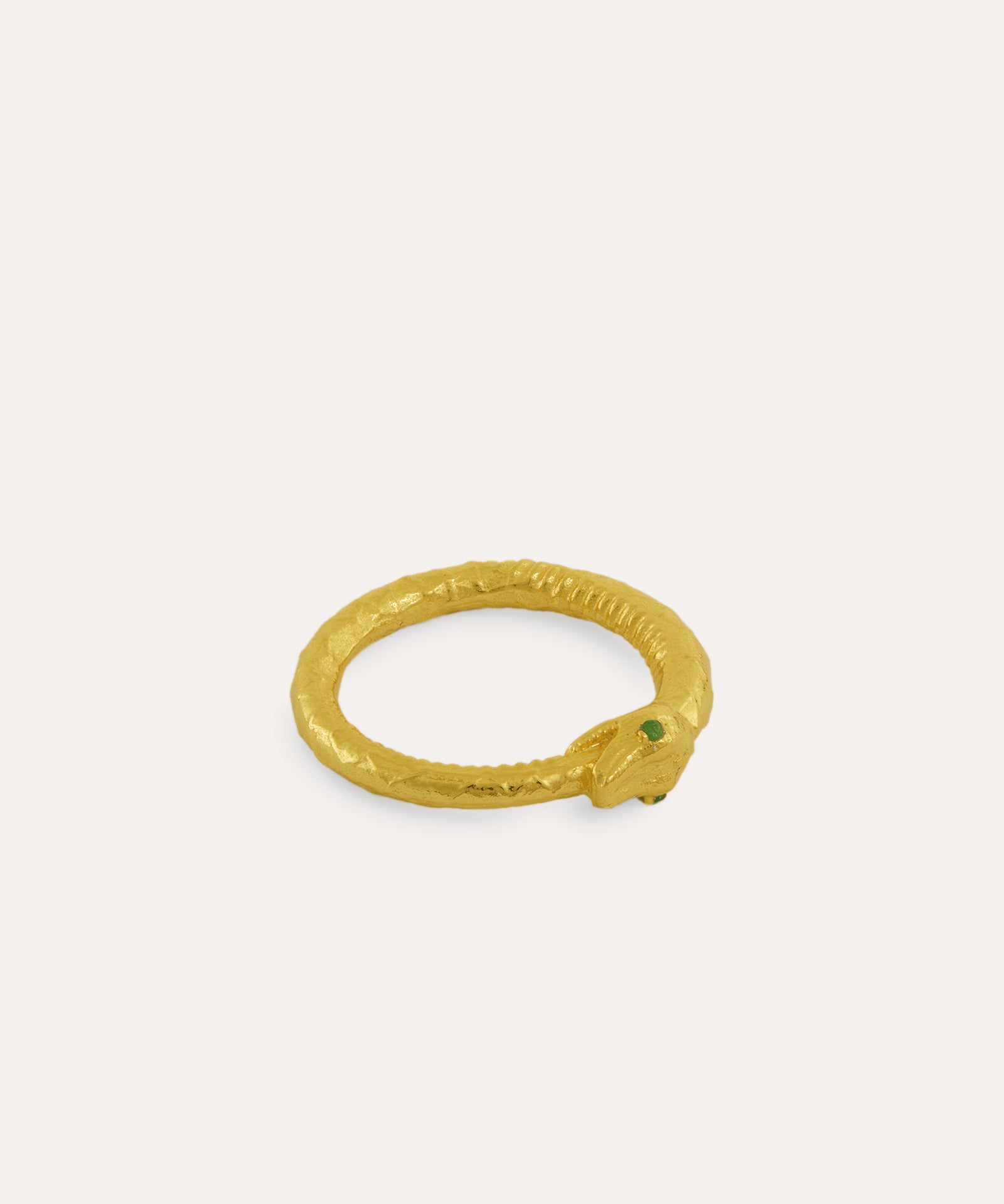 Rebirth Emerald Snake Ring | Sustainable Jewellery by Ottoman Hands