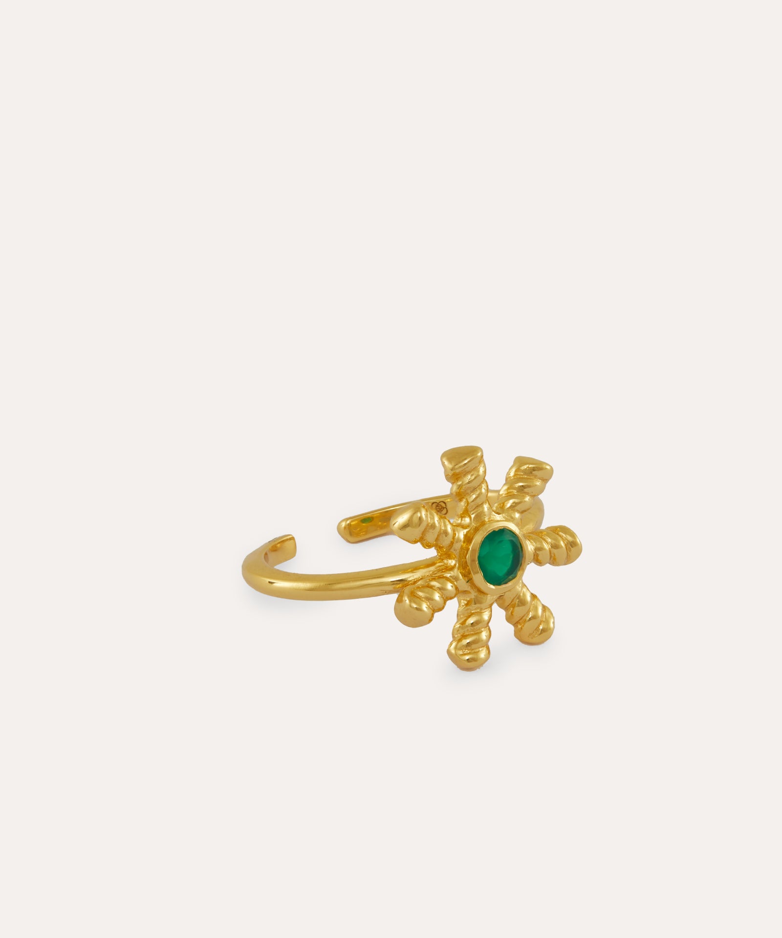 Stephanie Yeboah Anansi Green Onyx Ring | Sustainable Jewellery by Ottoman Hands 