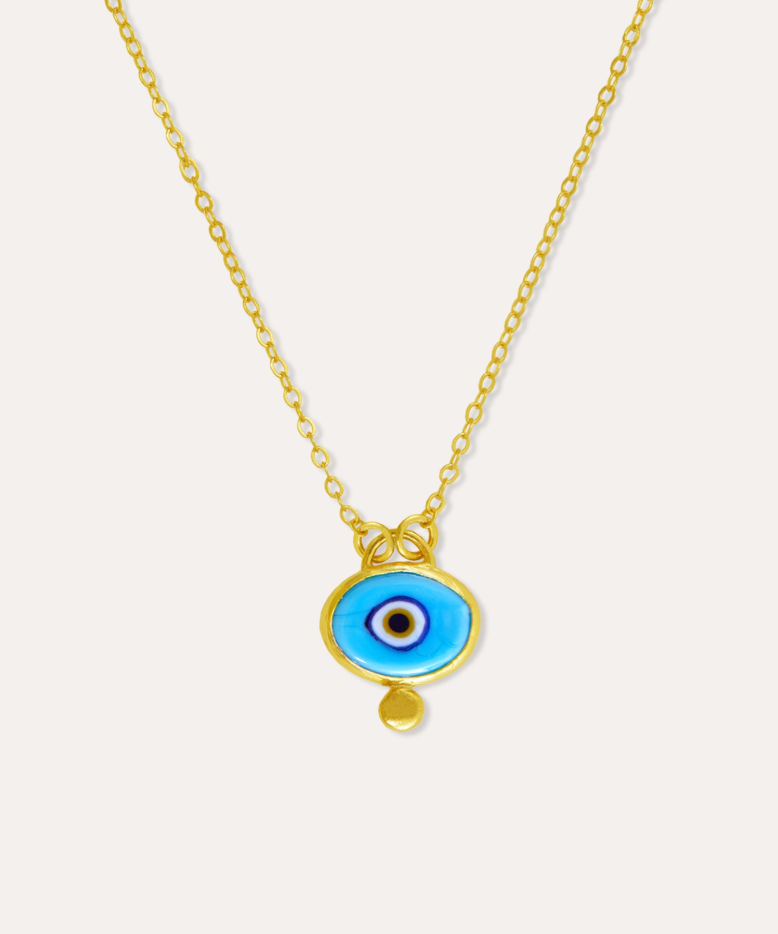 Alara Blue Evil Eye Pendant Necklace | Sustainable Jewellery by Ottoman Hands