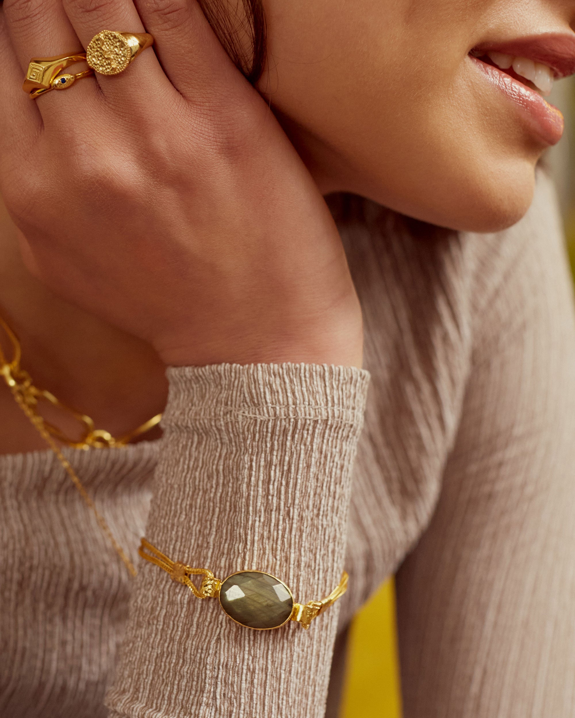 Daphne Labradorite Chain Bracelet | Sustainable Jewellery by Ottoman Hands