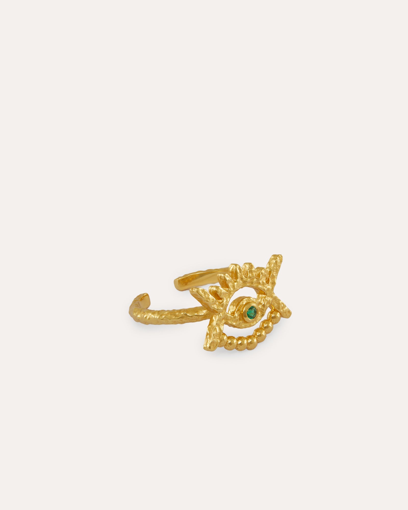 Stephanie Yeboah Abode Santann Eye Ring - Green | Sustainable Jewellery by Ottoman Hands