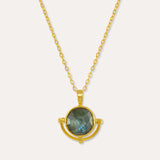 Domna Labradorite Pendant Necklace | Sustainable Jewellery by Ottoman Hands