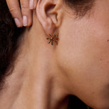 Stephanie Yeboah Anansi Red Crystal Stud Earrings | Sustainable Jewellery by Ottoman Hands