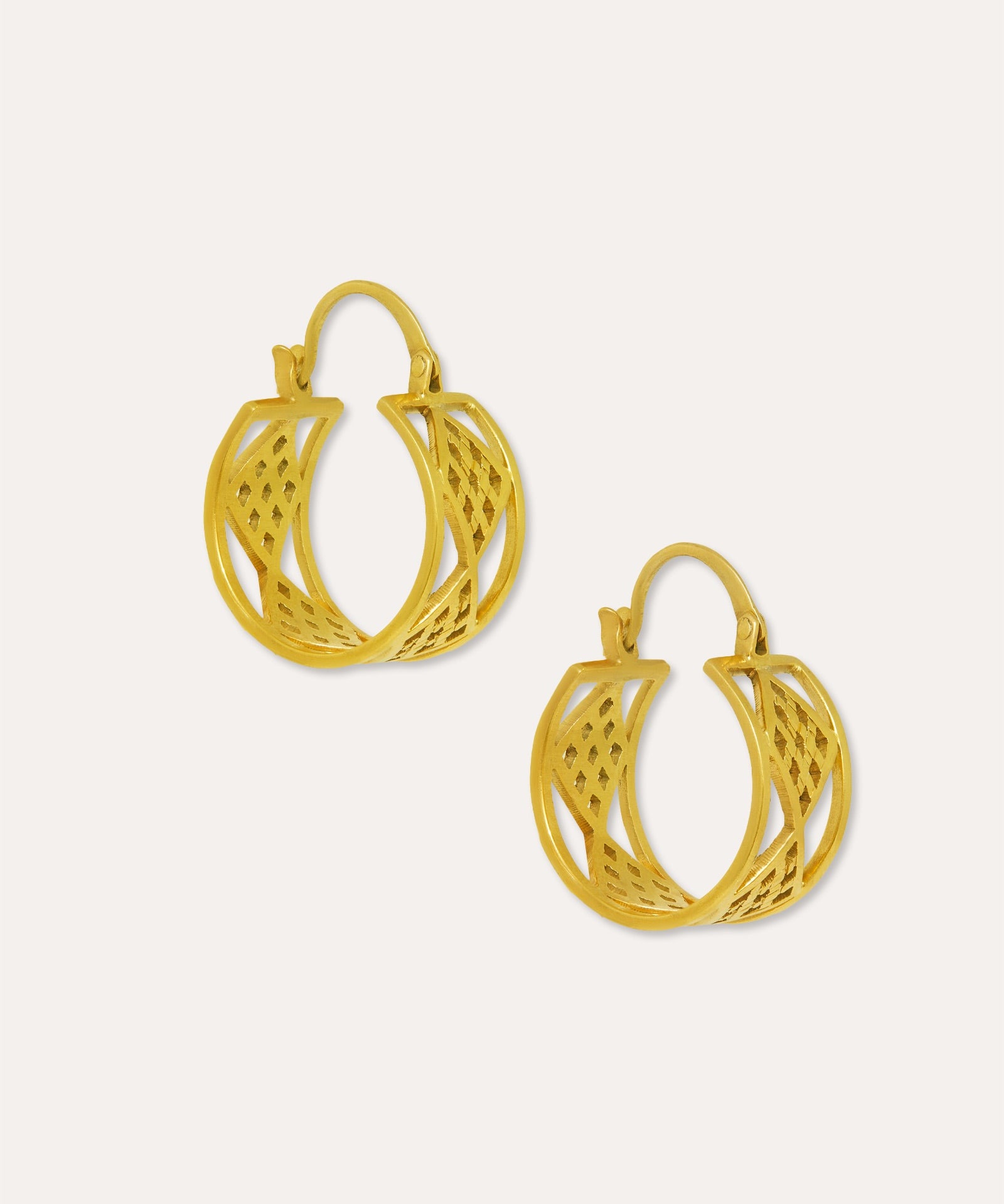 Zahak Castle Handcarved Hoop Earrings | Sustainable Jewellery by Ottoman Hands