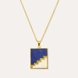 Stairs to Future Lapis Pendant Necklace | Sustainable Jewellery by Ottoman Hands