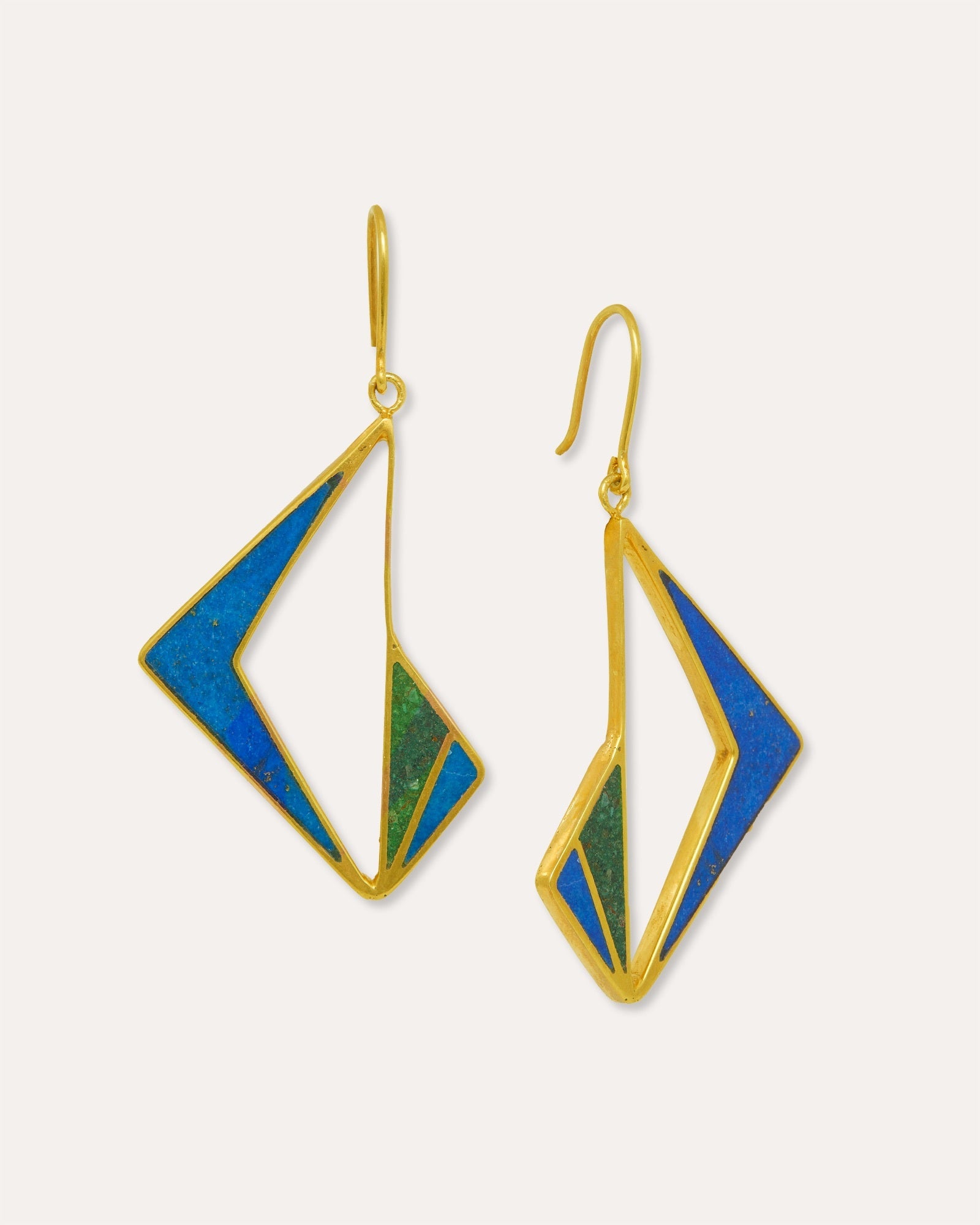 Tolo Lapis Drop Earrings | Sustainable Jewellery by Ottoman Hands