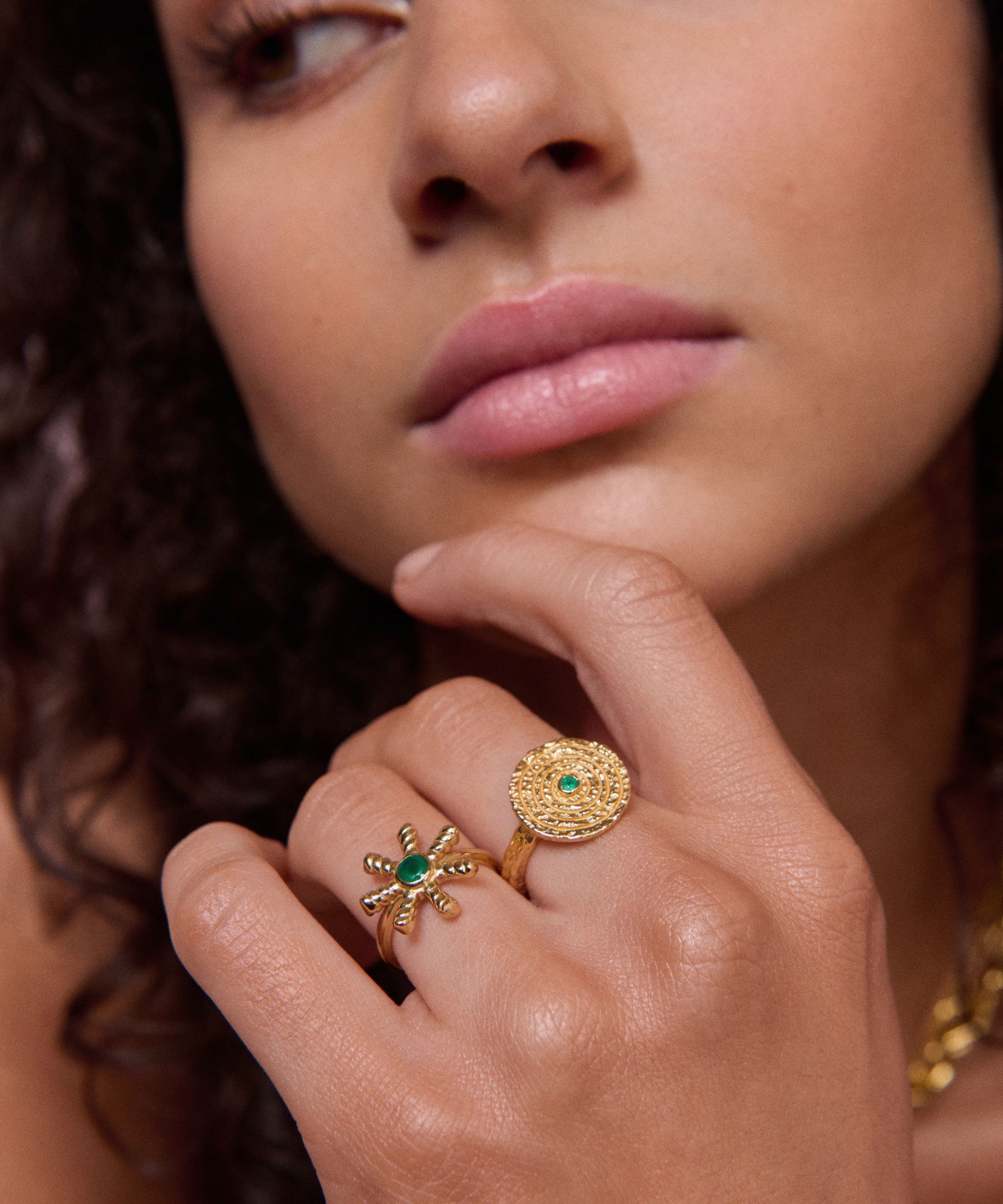 Stephanie Yeboah Anansi Green Onyx Ring | Sustainable Jewellery by Ottoman Hands