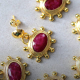 Zand Ruby Drop Earrings | Sustainable Jewellery by Ottoman Hands