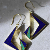 Tolo Lapis Drop Earrings | Sustainable Jewellery by Ottoman Hands