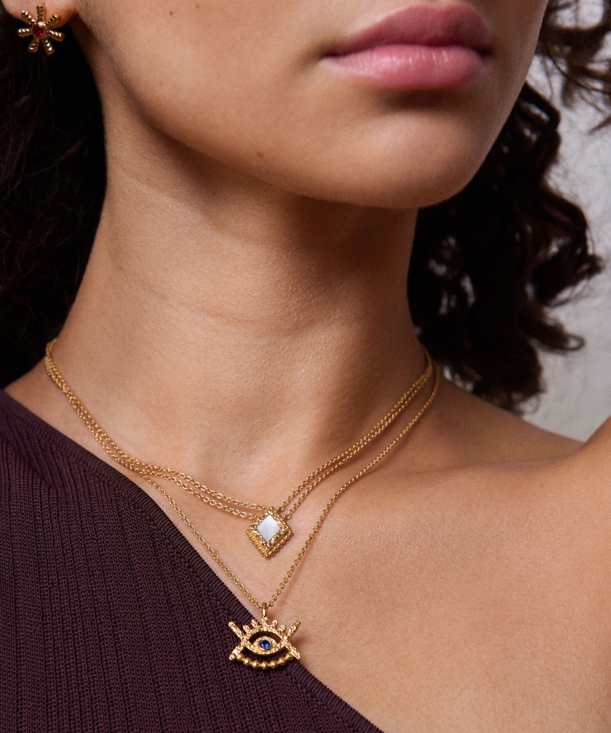 Stephanie Yeboah Adwoa Mother of Pearl Pendant Necklace | Sustainable Jewellery by Ottoman Hands