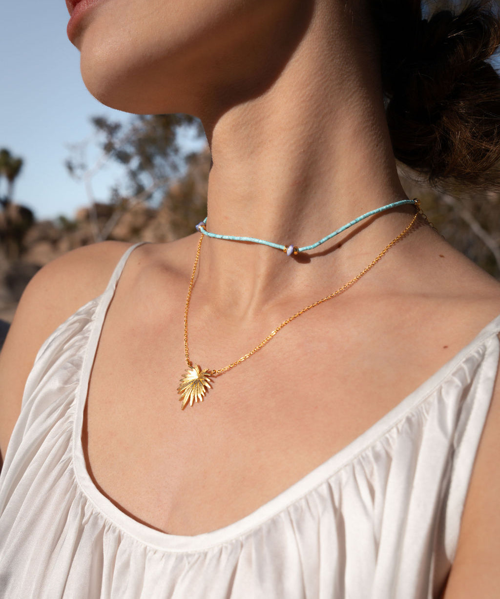 Palma Gold Pendant Necklace | Sustainable Jewellery by Ottoman Hands