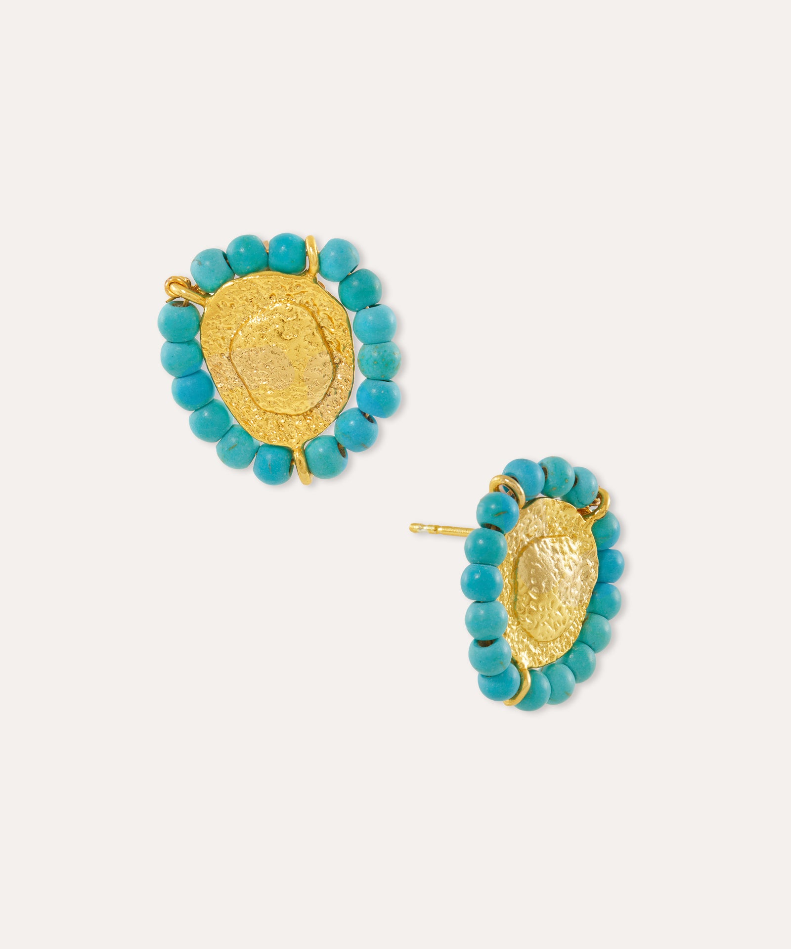 Callie Turquoise Stud Earrings | Sustainable Jewellery by Ottoman Hands