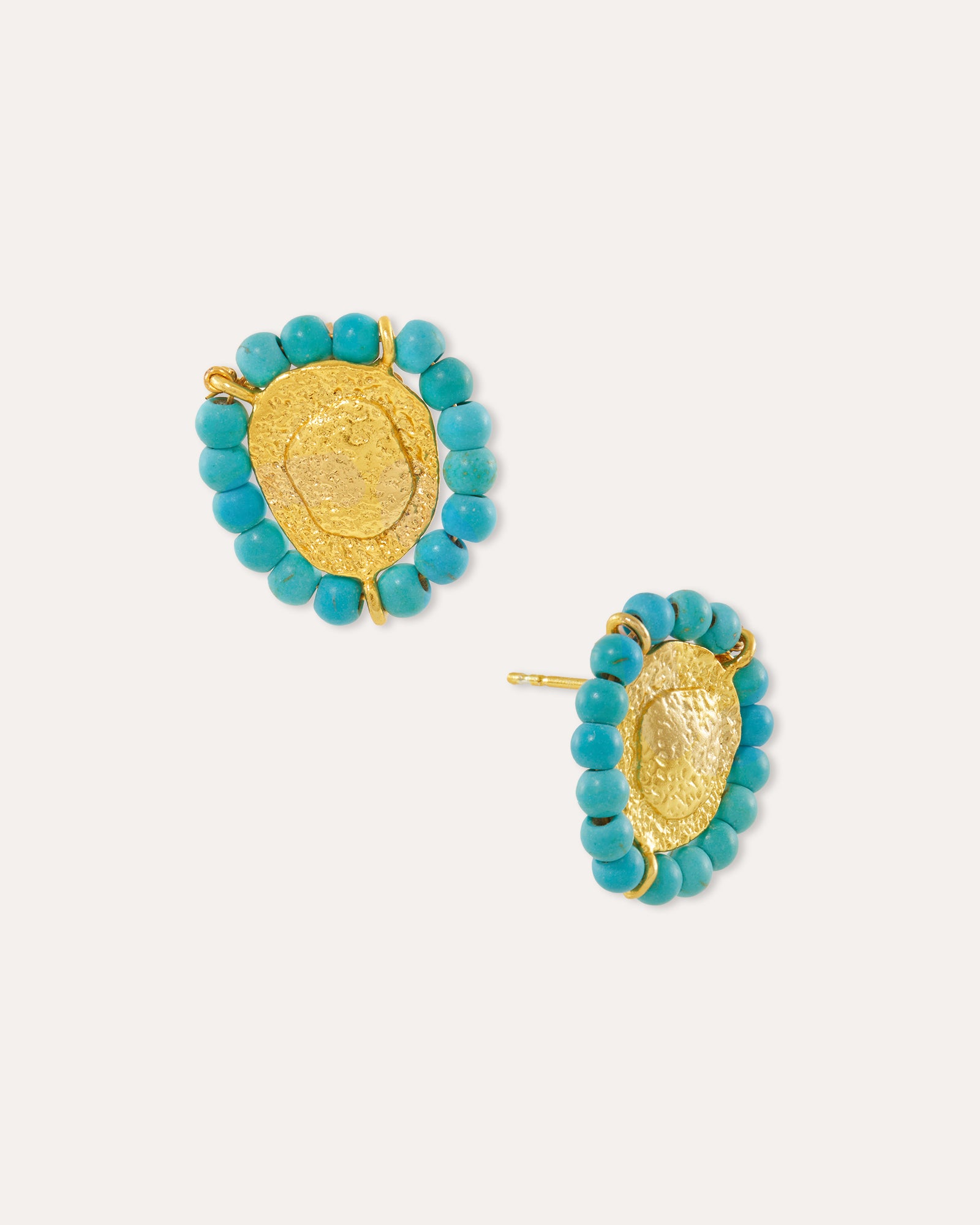 Callie Turquoise Stud Earrings | Sustainable Jewellery by Ottoman Hands