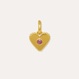 Ruby Heart Charm