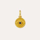 Lapis Sunray Evil Eye Charm