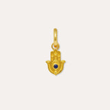 Lapis Hamsa Hand Charm