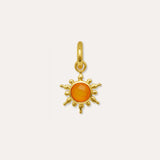 Carnelian Sun Charm