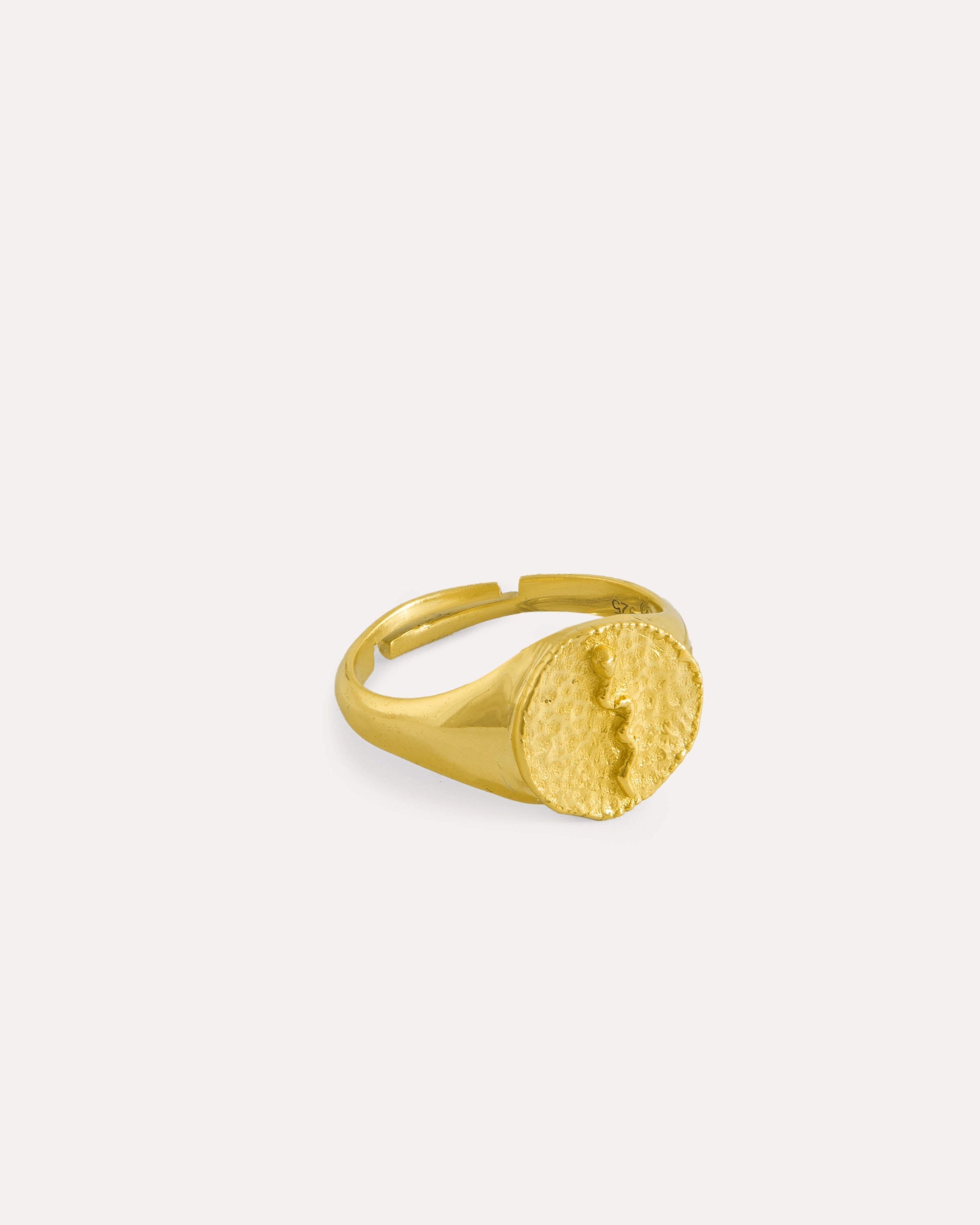 Angitia Snake Signet Ring | Sustainable Jewellery by Ottoman Hands