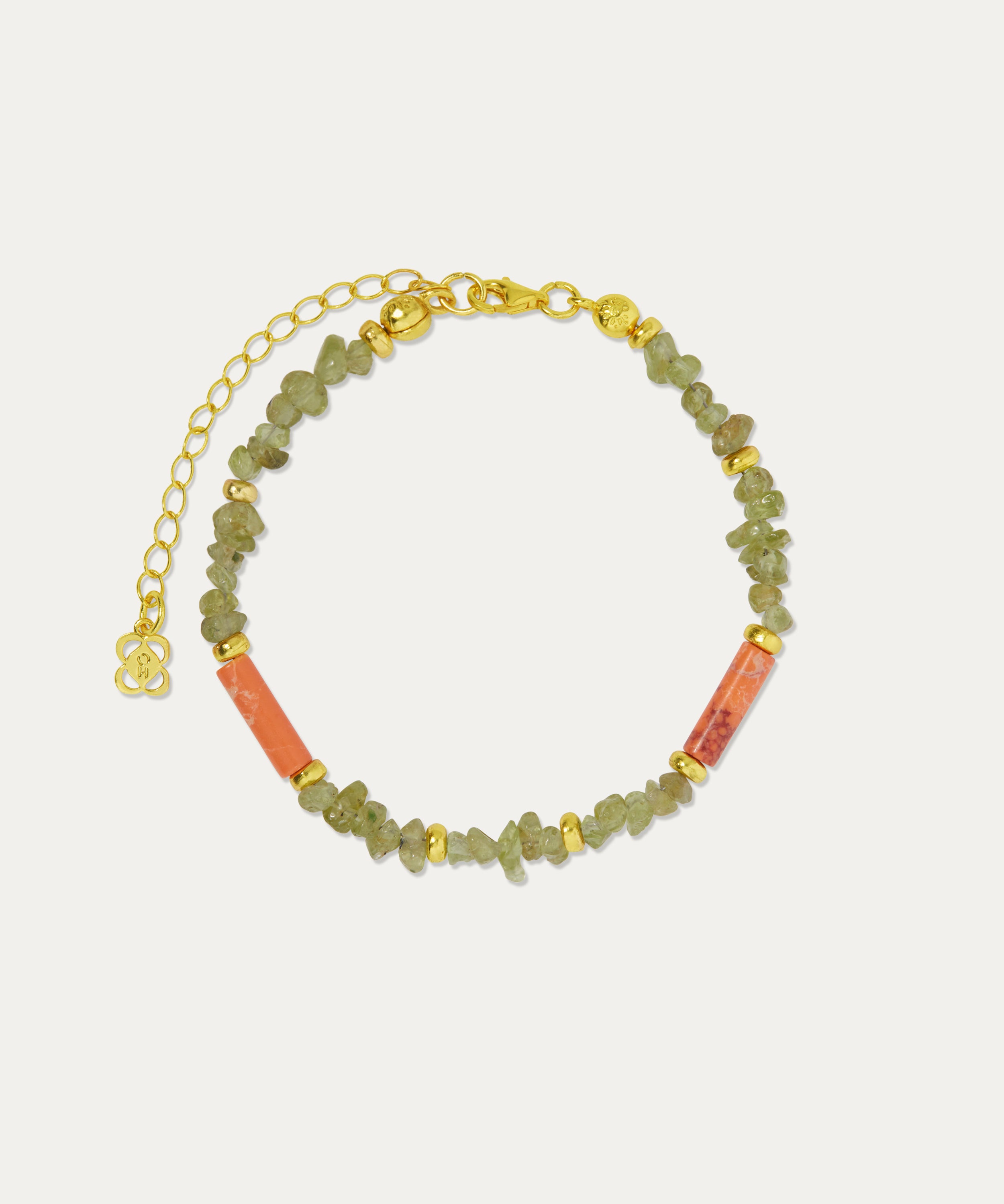 Devon Variscite and Chrysolite Beaded Bracelet | Sustainable Jewellery by Ottoman Hands