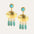 Estelle Turquoise Drop Stud Earrings | Sustainable Jewellery by Ottoman Hands