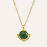 Domna Emerald Pendant Necklace | Sustainable Jewellery by Ottoman Hands