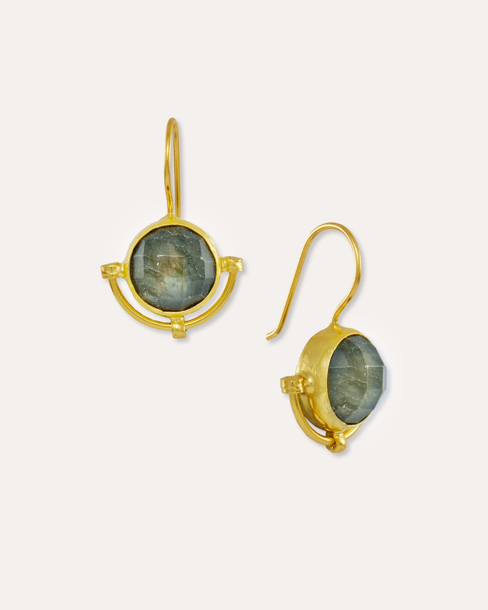 Domna Labradorite Drop Earrings | Sustainable Jewellery by Ottoman Hands