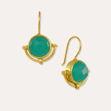 Domna Aqua Chalcedony Drop Earrings | Sustainable Jewellery by Ottoman Hands