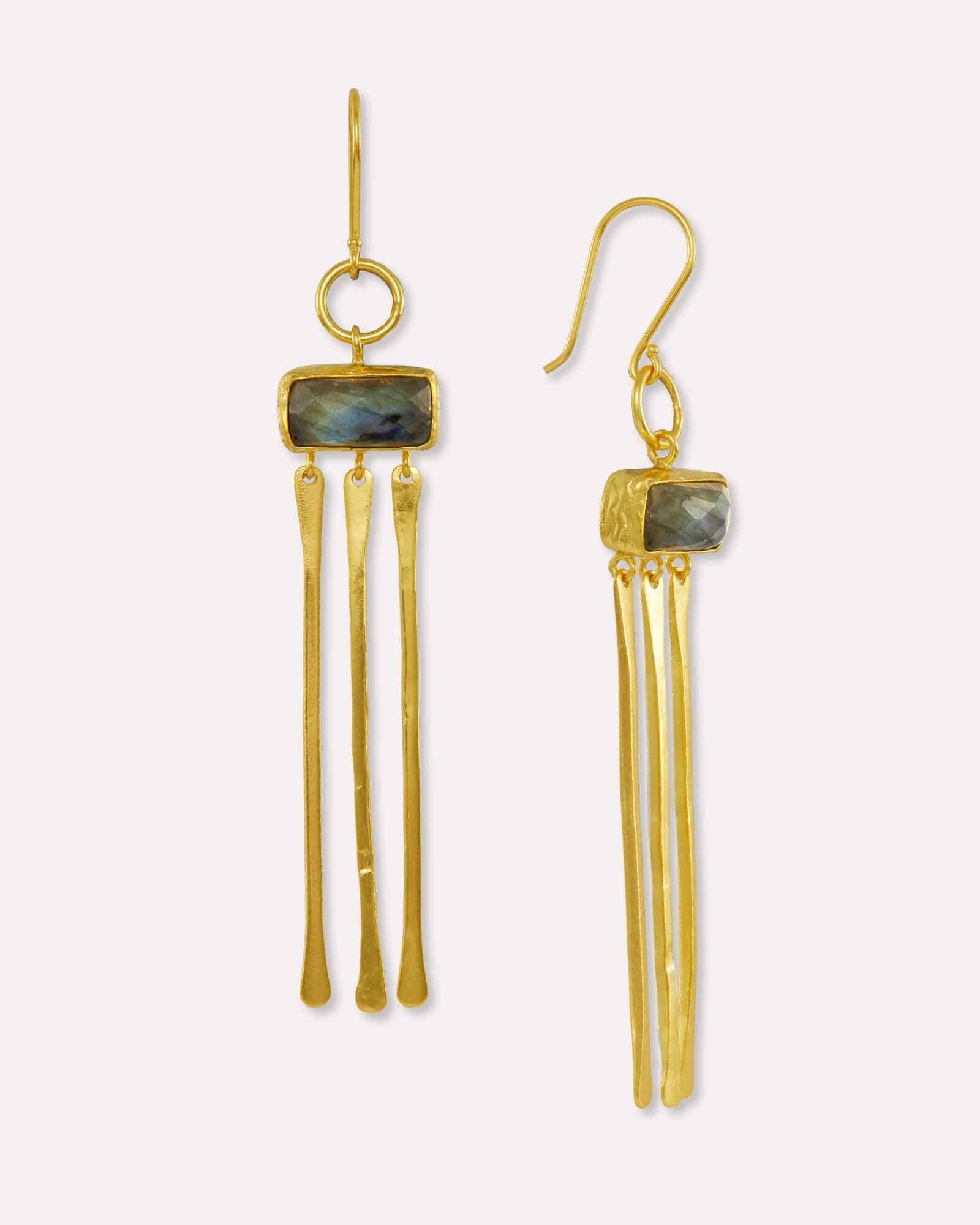 Yasmin Labradorite Drop Earrings | Sustainable Jewellery by Ottoman Hands