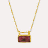 Alessa Ruby Pendant Necklace | Sustainable Jewellery by Ottoman Hands