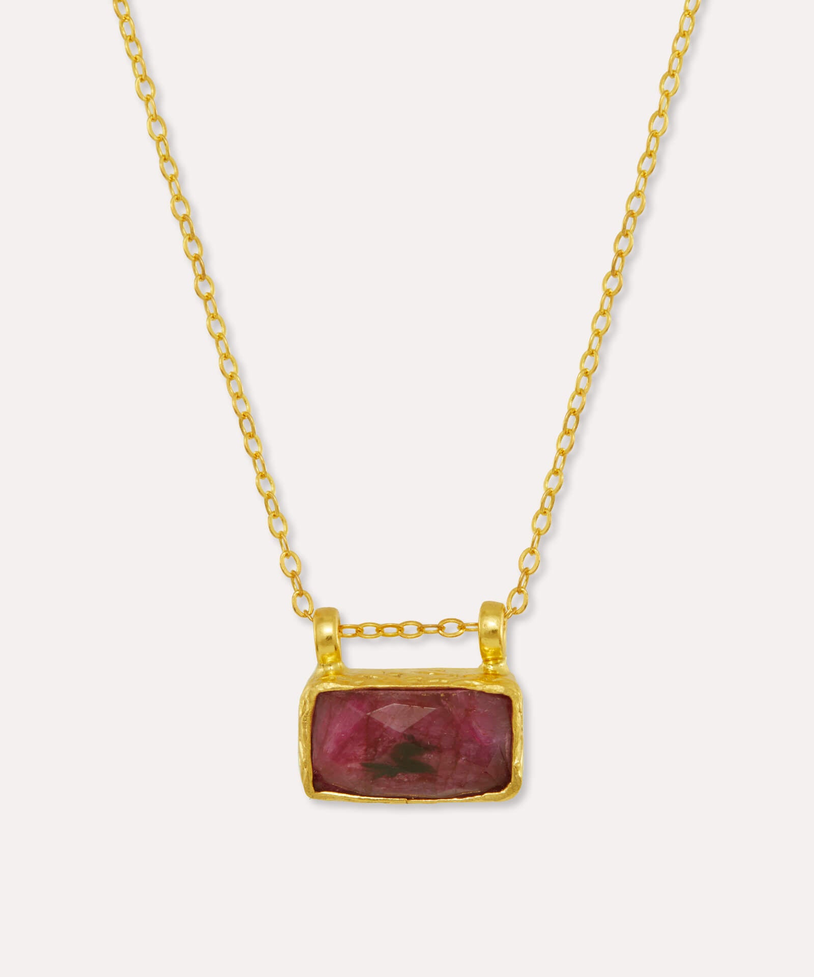 Alessa Ruby Pendant Necklace | Sustainable Jewellery by Ottoman Hands