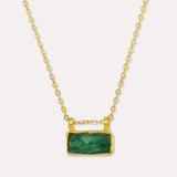 Alessa Emerald Pendant Necklace | Sustainable Jewellery by Ottoman Hands