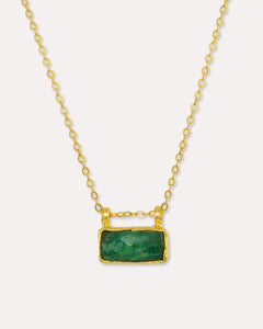 Alessa Emerald Pendant Necklace | Sustainable Jewellery by Ottoman Hands