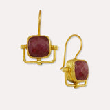 Dilara Ruby Drop earrings | Sustainable Jewellery by Ottoman Hands