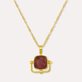 Dilara Ruby Pendant Necklace | Sustainable Jewellery by Ottoman Hands