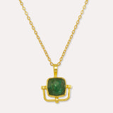 Dilara Emerald Pendant Necklace | Sustainable Jewellery by Ottoman Hands