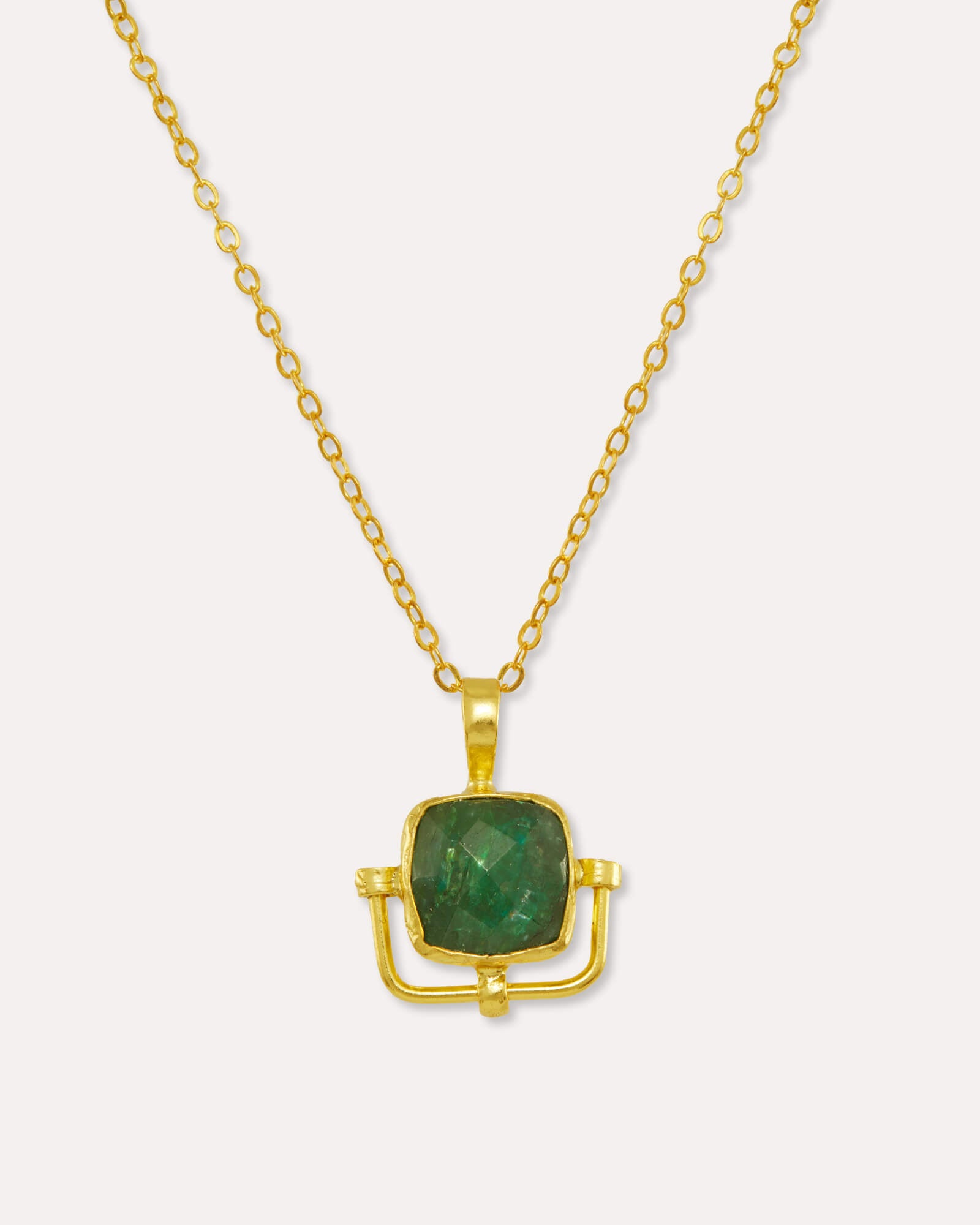 Dilara Emerald Pendant Necklace | Sustainable Jewellery by Ottoman Hands