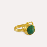 Dilara Emerald Cocktail Ring | Sustainable Jewellery by Ottoman Hands