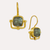 Dilara Labradorite Drop Earrings | Sustainable Jewellery by Ottoman Hands