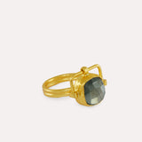 Dilara Labradorite Cocktail Ring | Sustainable Jewellery by Ottoman Hands