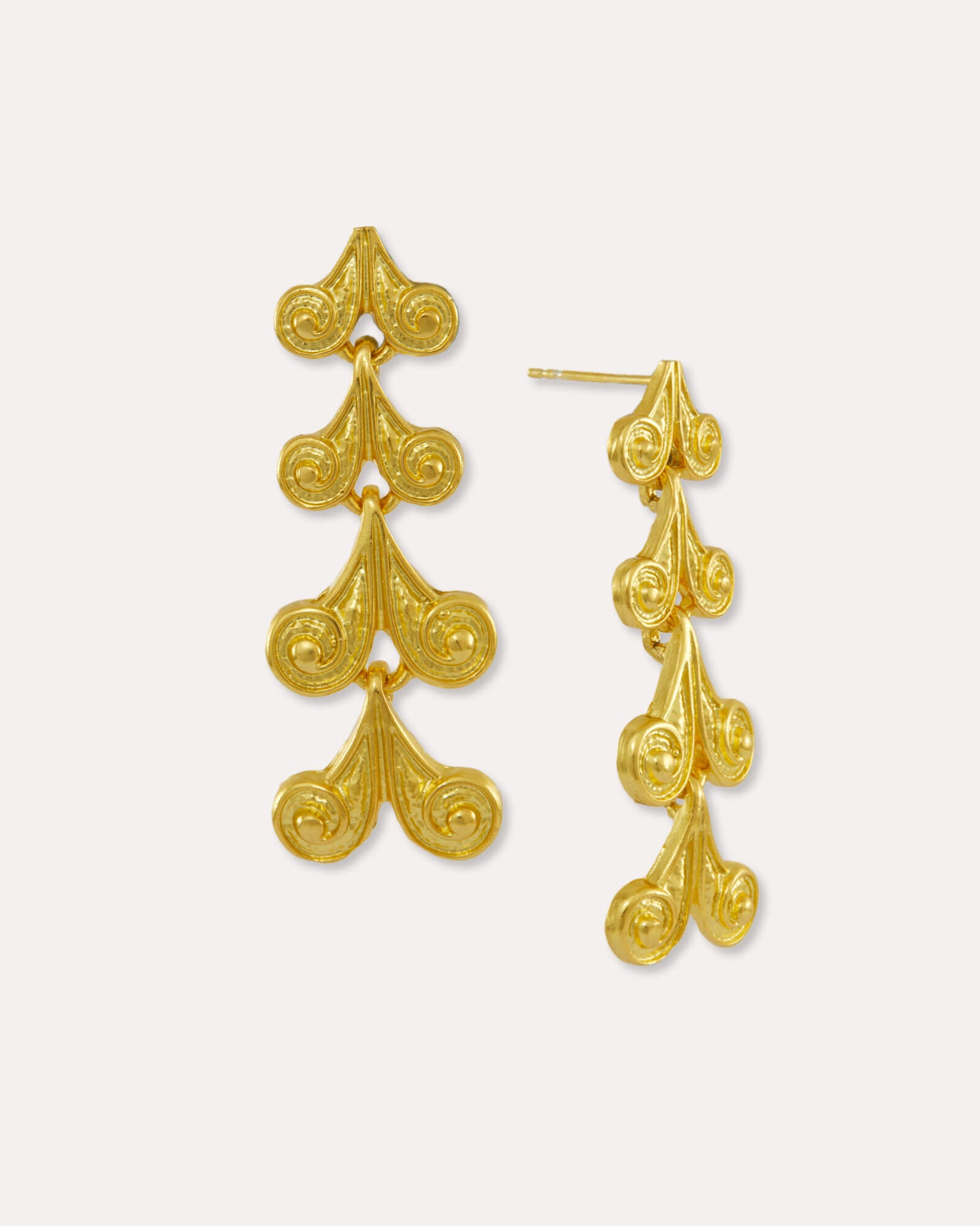 Avra Gold Drop Earrings | Sustainable Jewellery by Ottoman Hands