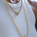 Thea Snake Chain Necklace with T-Bar | Sustainable Jewellery by Ottoman Hands