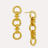 Zehra Chain Drop Stud Earrings | Sustainable Jewellery by Ottoman Hands