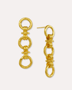 Zehra Chain Drop Stud Earrings | Sustainable Jewellery by Ottoman Hands