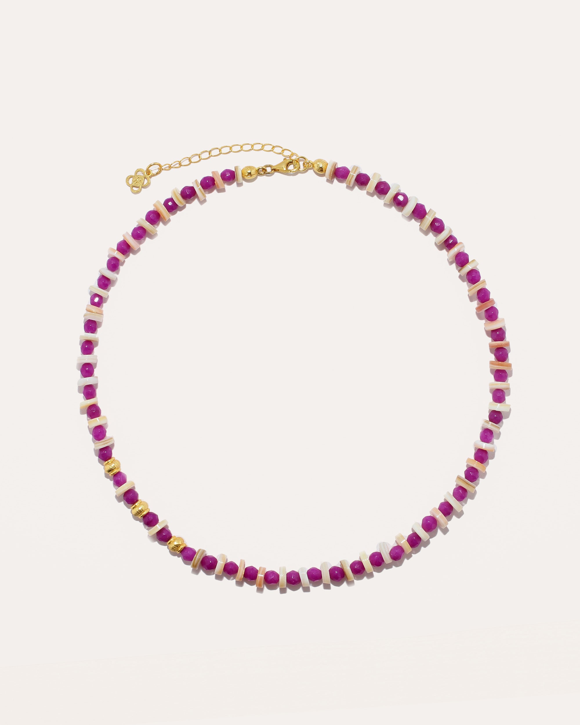 Lois Purple Jade Beaded Necklace | Sustainable Jewellery by Ottoman Hands