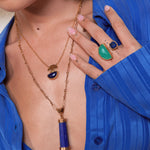 Minar Lapis Handcarved Pendant Necklace | Sustainable Jewellery by Ottoman Hands