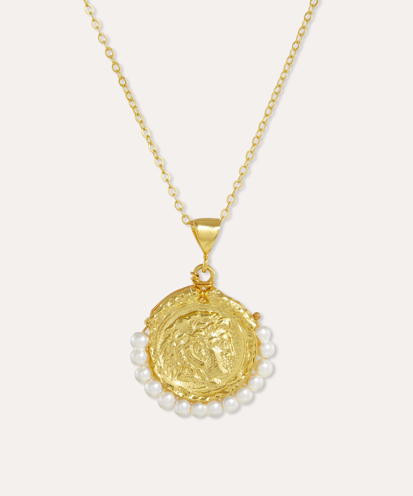 Myia Pearl Coin Pendant Necklace | Sustainable Jewellery by Ottoman Hands