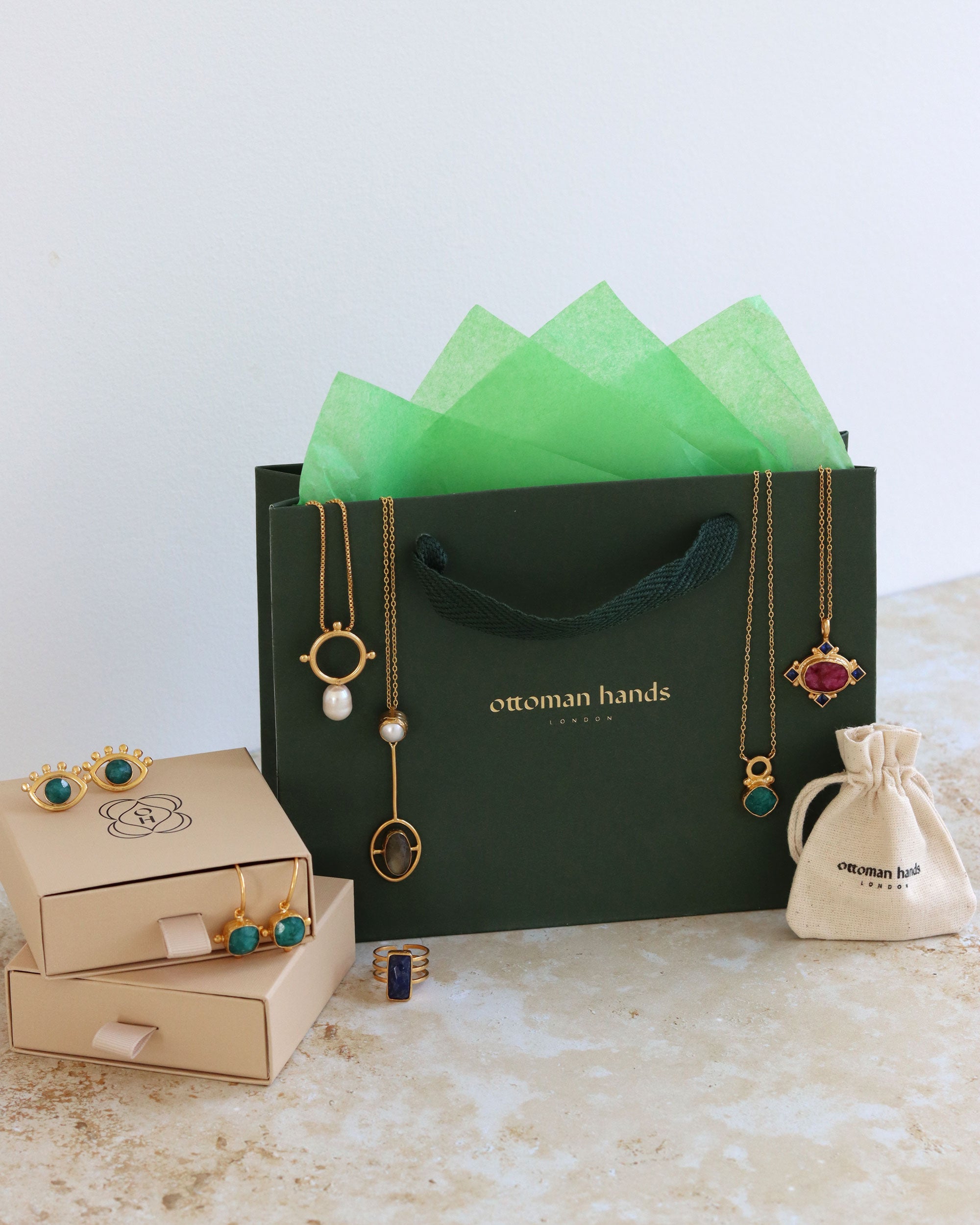 Ottoman Hands Gift Bag & Tissue | Sustainable Jewellery by Ottoman Hands