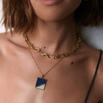 Stairs to Future Lapis Pendant Necklace | Sustainable Jewellery by Ottoman Hands