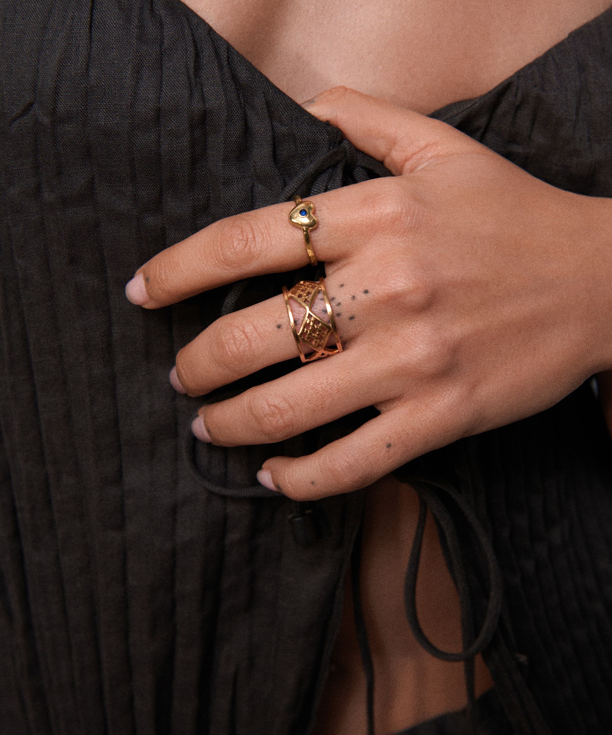 Zahak Castle Handcarved Ring | Sustainable Jewellery by Ottoman Hands