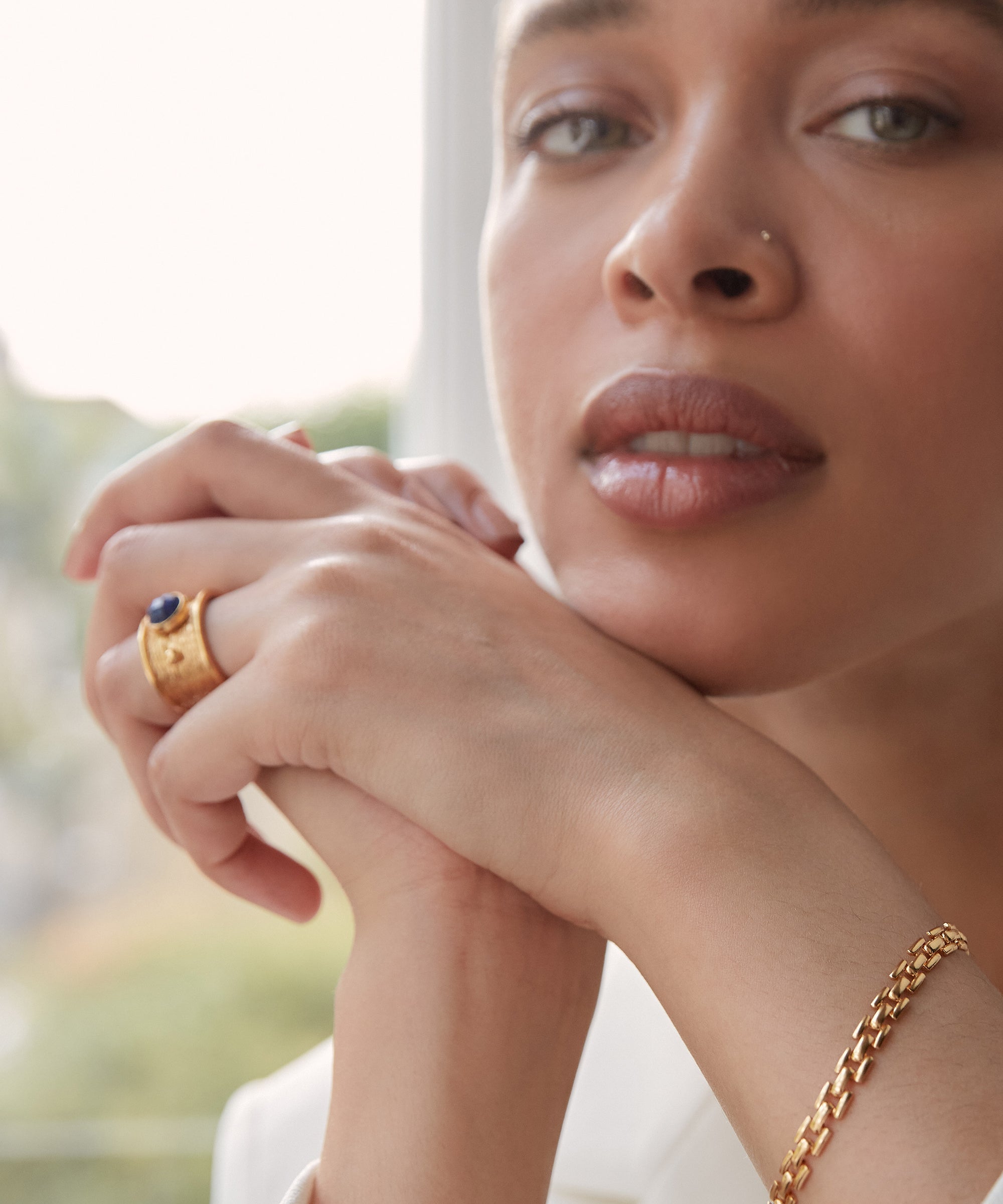 Della Lapis Band Ring | Sustainable Jewellery by Ottoman Hands